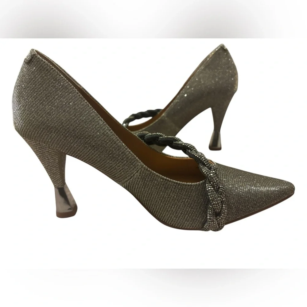 NWOT J. Reneé Women's Nyomee Pointed-Toe Rhinestone-Encrusted Pumps‎ Size 7.5
